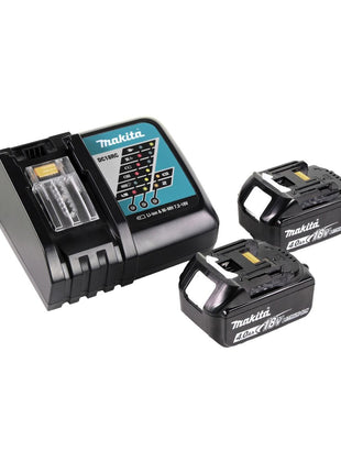 Makita DGA 519 RMJ cordless angle grinder 18 V 125 mm Brushless X-Lock + 2x battery 4.0 Ah + charger + Makpac