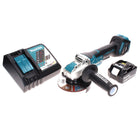 Makita DGA 519 RT1 cordless angle grinder 18 V 125 mm Brushless X-Lock + 1x rechargeable battery 5.0 Ah + charger