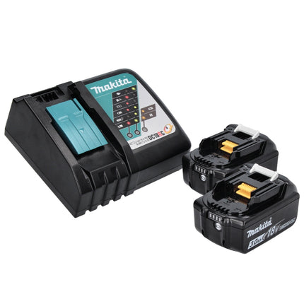 Pialla a batteria Makita DKP 181 RFJ 82 mm 18 V brushless + 2x batteria ricaricabile 3,0 Ah + caricabatterie + Makpac