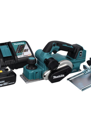 Cepilladora plegable a batería Makita DKP 181 RM1 82 mm 18 V sin escobillas + 1x batería 4,0 Ah + cargador