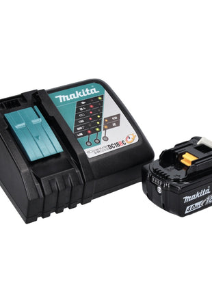 Cepilladora plegable a batería Makita DKP 181 RM1 82 mm 18 V sin escobillas + 1x batería 4,0 Ah + cargador
