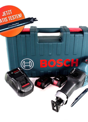 Gratis Bosch Carbide Säbelsägeblatt Bosch GSA 18V-32 Akku Reciprosäge 18 V Säbelsäge Brushless + 2x 2,0 Ah Akku + Ladegerät + Koffer