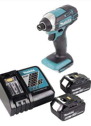 Makita DTD 152 RG 18 V 165 Nm Cordless Impact Driver + 2x 6.0 Ah Batterie + Caricabatterie