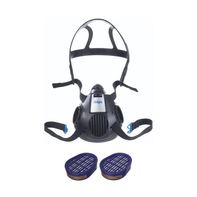 Dräger X-plore 3500 M Semi-maschera di protezione / Filtro a baionetta / Dimensioni M - senza filtro
