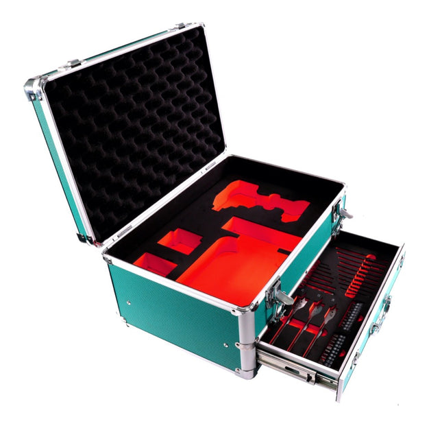 Toolbrothers TX Valigetta in alluminio per avvitatore ad impulsi DTD 152 + Set di punte da 70 pz. + Inserto per trapano e accessori