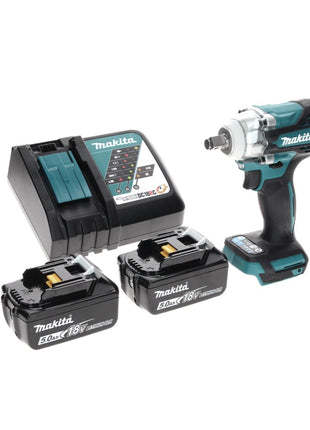 Makita DTW 300 RT akumulatorowy klucz udarowy 18 V 330 Nm 1/2" bezszczotkowy + 2x akumulator 5,0 Ah + ładowarka