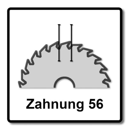 Makita CCXF16556EL EFFICUT Lame de scie circulaire 165 x 20 x 1,45 mm - 56 dents - pour bois, stratifié et plastique - 4 pcs. (2x B-57320)