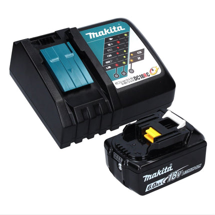 Makita DUM 604 RG1XJ Akku Grasschere 18 V mit Gras- und Strauchscherblatt + 1x Akku 6,0 Ah + Ladegerät + Makpac