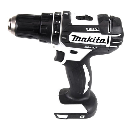 Makita DHP 482 M1TX W Trapano avvitatore con percussione a batteria 18 V 62 Nm bianco + 1x Batteria 4,0 Ah + Set 70 punte + Valigetta in alluminio TX - senza caricabatterie