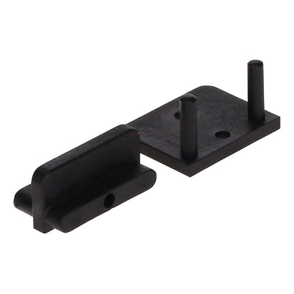 HECO Set di fissaggio per bordi terrazza, 30 pz. ( 48717 ) + Set di viti HECO TOPIX 4,5 x 50 mm HD 20 - Valigetta plastica