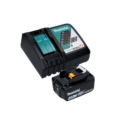 Makita DGA 506 RM1J Smerigliatrice angolare a batteria 18V 125mm Brushless + 1x Batteria 4,0Ah + Caricabatterie + Valigetta Makpac