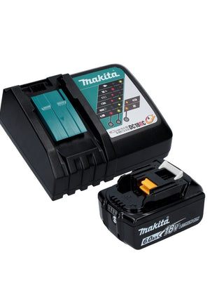 Makita DGA 506 RG1J Cordless angle grinder 18 V 125 mm brushless + 1x rechargeable battery 6.0 Ah + charger + Makpac