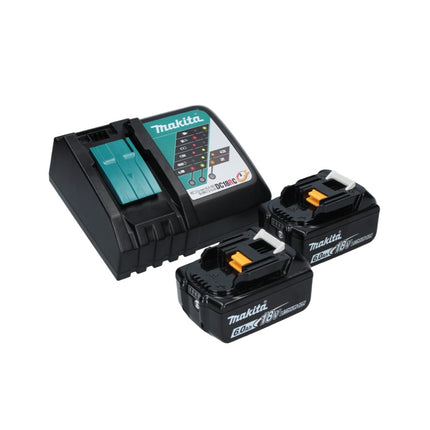 Smerigliatrice angolare a batteria Makita DGA 506 RGJ 18 V 125 mm brushless + 2x batteria ricaricabile 6,0 Ah + caricabatterie + Makpac