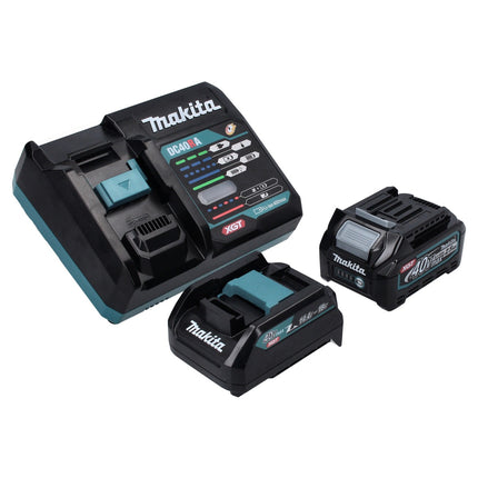Makita Power Source Kit 40 V max. mit BL 4025 Akku 2.5 Ah ( 191B36-3 ) + DC 40 RA Schnell Ladegerät ( 191E07-8 ) + ADP10 Ladeadapter LXT auf XGT 14,4V 18V ( 191C10-7 )