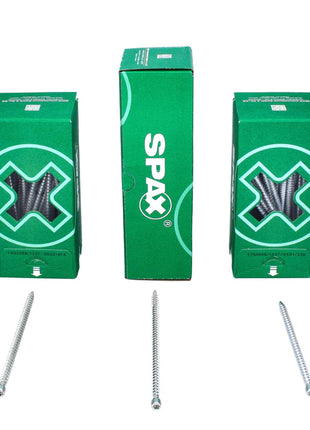 SPAX IN.FORCE Screw 8,0 x 200mm Torx T-STAR Plus T40 - Full thread - Cylindrical head - WIROX - Cut drill point 100 pcs. (2x 1221010802005)