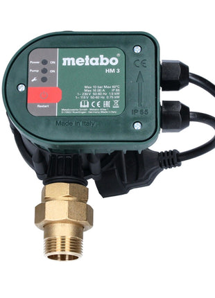 Metabo HM 3 Hydromat 10 bar IP 65 pour transformation de pompe de jardin en distributeur d'eau domestique / pour puits profonds et pompes à pression immergées (628799000)