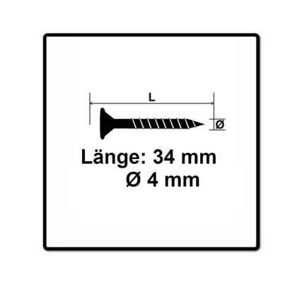 SPAX Sonderkopf Schieferschraube 4,0 x 34 mm 2500 Stk. ( 5x 35704015801001 ) Torx T-Star Plus T20 Teilgewinde Wirox 4Cut