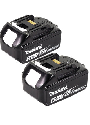 Tosaerba a batteria Makita DLM 432 T2 36 V (2x 18 V) 43 cm senza spazzole + 2x batterie da 5,0 Ah - senza caricabatterie