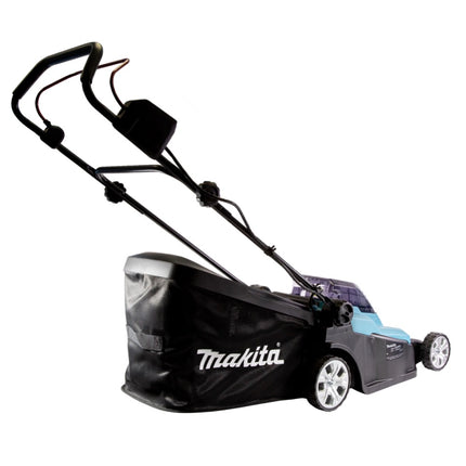 Makita DLM 432 PG2 Akku Rasenmäher 36 V ( 2x 18 V ) 43 cm Brushless + 2x Akku 6,0 Ah + Doppel Ladegerät