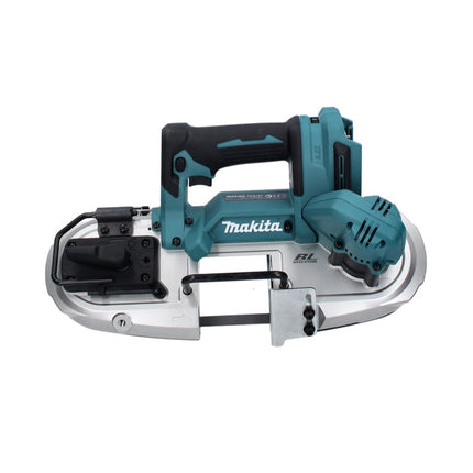 Makita DPB 183 RM Sega a nastro a batteria 18V 66mm + 2x Batterie 4,0 Ah + Caricabatterie