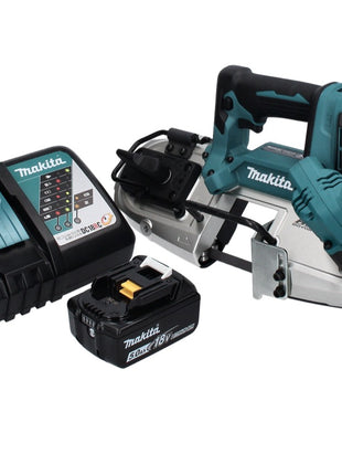 Makita DPB 183 RT1 Akku Bandsäge 18 V 66 mm Brushless + 1x Akku 5,0 Ah + Ladegerät