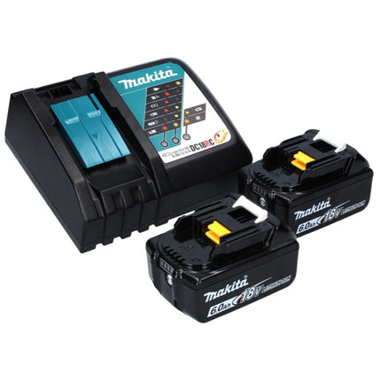 Sega a nastro a batteria senza spazzole Makita DPB 183 RG 18 V 66 mm + 2x batterie 6,0 Ah + caricabatterie