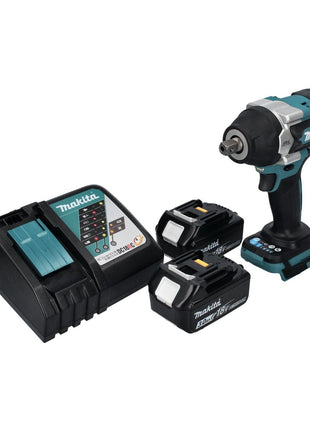 Makita DTW 701 RF cordless impact wrench 18 V 700 Nm 1/2" XPT Brushless + 2x rechargeable battery 3.0 Ah + charger