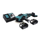 Makita DPO 600 RT Polisseuse orbitale sans fil 18 V 150 mm XPT Brushless + 2x Batteries 5.0 Ah + Chargeur