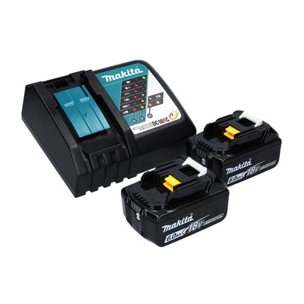 Makita DUB 363 RG2V Souffleur / Aspirateur sans fil à feuilles 36 V (2x 18 V) brushless + Kit d'aspiration + 2x Batteries 6,0 Ah + Chargeur