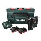 Metabo BH 18 LTX BL 16 cordless hammer drill 18 V 1.3 J SDS-plus Brushless ( 600324800 ) + 2x rechargeable battery 4.0 Ah + charger + MetaBOX
