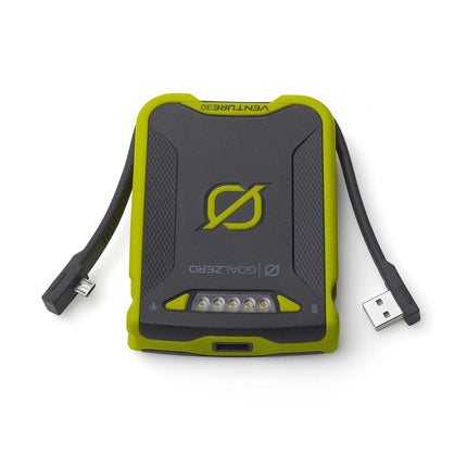 Goal Zero Venture 30 Chargeur Solaire Power Bank Micro USB 3,7 V 7,8 Ah + Goal Zero Light a Life Mini Lampe USB 110 Lumens