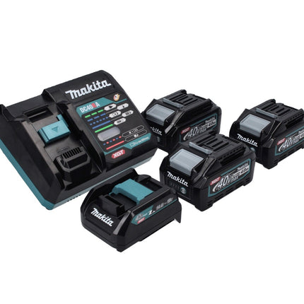 Makita Power Source Set 40V max. : 3x BL4040 Batteries 4,0 Ah XGT + DC40RA Chargeur rapide XGT LXT + Adaptateur de charge ADP10