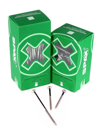 SPAX Bit T-STAR plus Set T30 - 6.4 x 25 mm - 5 pcs. + HI.FORCE Flat Head Screw 6.0 x 80 mm - 200 pcs. (5000009182309) (0251010600805)