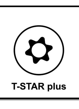 SPAX Bit T-STAR plus Set T30 - 6.4 x 25 mm - 5 pcs. + HI.FORCE Flat Head Screw 6.0 x 80 mm - 200 pcs. (5000009182309) (0251010600805)