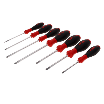 Wiha SoftFinish Set di 7 cacciaviti slimFix - ( 44867 ) Schlitz / Phillips / Pozidriv