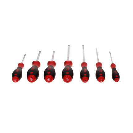 Wiha SoftFinish Set di 7 cacciaviti slimFix - ( 44867 ) Schlitz / Phillips / Pozidriv