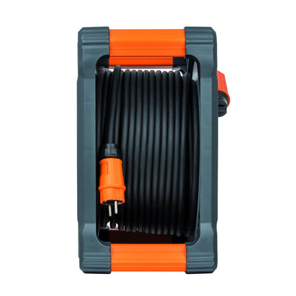Brennenstuhl professionalLINE Set 2x Avvolgicavi con protezione antiribaltamento ( 2x 9201500100 ) 50 m 4 Prese IP44 BGI 608