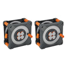 Brennenstuhl professionalLINE Set 2x Avvolgicavi con protezione antiribaltamento ( 2x 9201500100 ) 50 m 4 Prese IP44 BGI 608