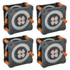 Brennenstuhl professionalLINE Set 4x Avvolgicavi con protezione antiribaltamento integrale ( 4x 9201500100 ) 50 m 4 prese IP44 BGI 608
