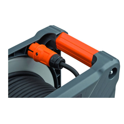 Brennenstuhl professionalLINE Set 4x Avvolgicavi con protezione antiribaltamento integrale ( 4x 9201500100 ) 50 m 4 prese IP44 BGI 608