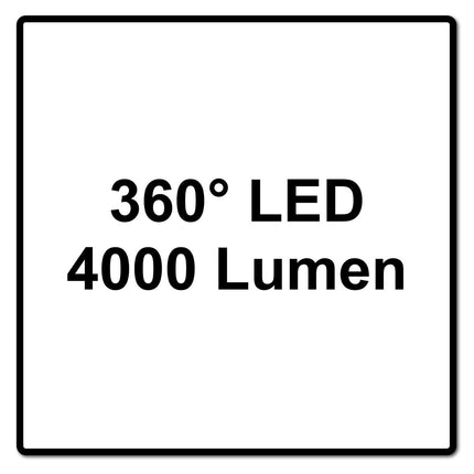 Brennenstuhl professionalLINE projecteurs hybrides - 4x ORUM LED 360 ° 50 W (4x 9171400401) 4000 lm IP 65