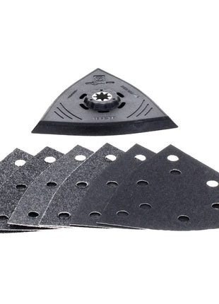 FEIN MultiMaster AMM 500 PLUS Akku Oszillierer 18 V Starlock Plus + Schleifplatten Set + 1x Akku 5,2 Ah + Ladegerät + Koffer
