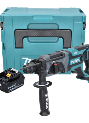 Makita DHR 241 G1J cordless hammer drill 18 V 2.0 J SDS plus + 1x rechargeable battery 6.0 Ah + Makpac - without charger