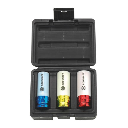 Rodcraft RS413WP Set Dadi a bussola 17-21 mm, 1/2", 3 pz. ( 8951012362 ) - con protezione antigraffio