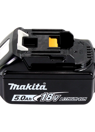 Makita DGA 452 T1J cordless angle grinder 18 V 115 mm + 1x rechargeable battery 5.0 Ah + Makpac - without charger