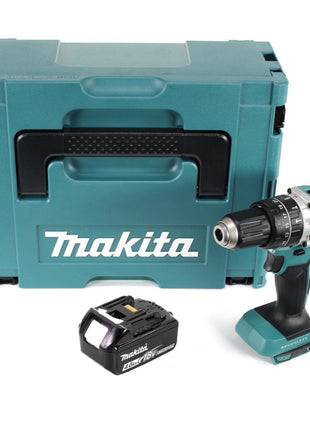 Makita DHP 484 M1J Trapano avvitatore con percussione a batteria 18V 54Nm + 1x Batteria 4,0 Ah + Valigetta Makpac - senza caricabatterie
