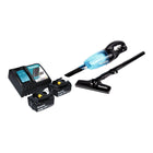 Makita DCL 180 RM B cordless hoover 18 V black + 2x battery 4.0 Ah + charger