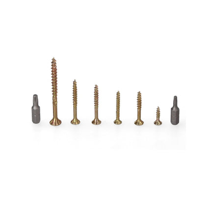 Fischer Power-Fast Box Set - 2x 245 pz. 3,5 - 5 mm ( 2x 667005 ) - Testa svasata con doppio filetto Torx elettrozincato