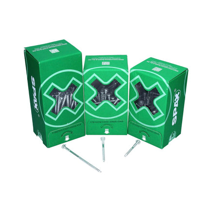 SPAX Justierschraube 6,0 x 70 mm 200 Stück ( 2x 161010600703 ) Justiergewinde mit Halterillen Flachkopf T-STAR Plus 4Cut WIROX