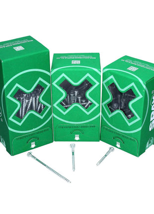 SPAX Justierschraube 6,0 x 110 mm 200 Stück ( 2x 161010601105 ) Justiergewinde mit Halterillen Flachkopf T-STAR Plus 4Cut WIROX - Toolbrothers
